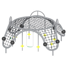 儿童拱形爬网(图3)